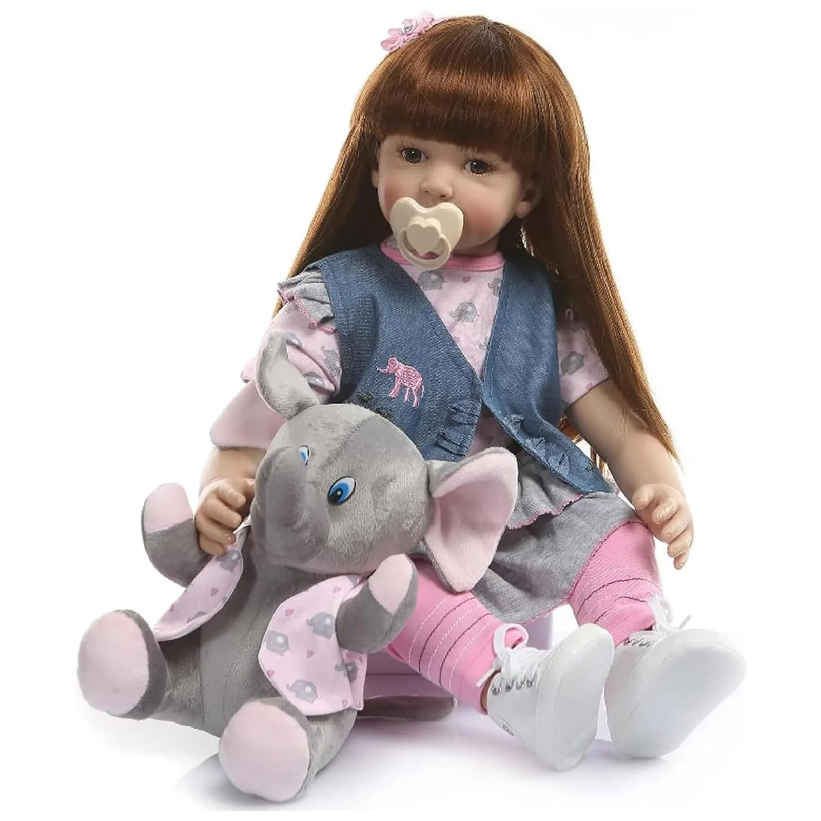 Кукла ZIYIUI Reborn Dolls Toddler 24 дюйма 60 см мягкий винил силикон реалистичная детская кукла ручной работы девочка, фото №3