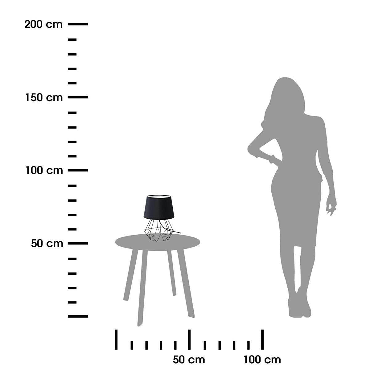 Настільна лампа 34 x 20 см Металева Чорний, фото №2