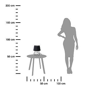 Настільна лампа 34 x 20 см Металева Чорний synthetic.ua - Фото 1