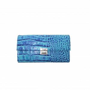 Гаманець Великий déqua Unique G9 Crocodile Turquoise - Фото 1
