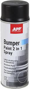 Краска-спрей APP Bumper Paint Черный мат для пластика структурная 400мл 020811 - Фото 1