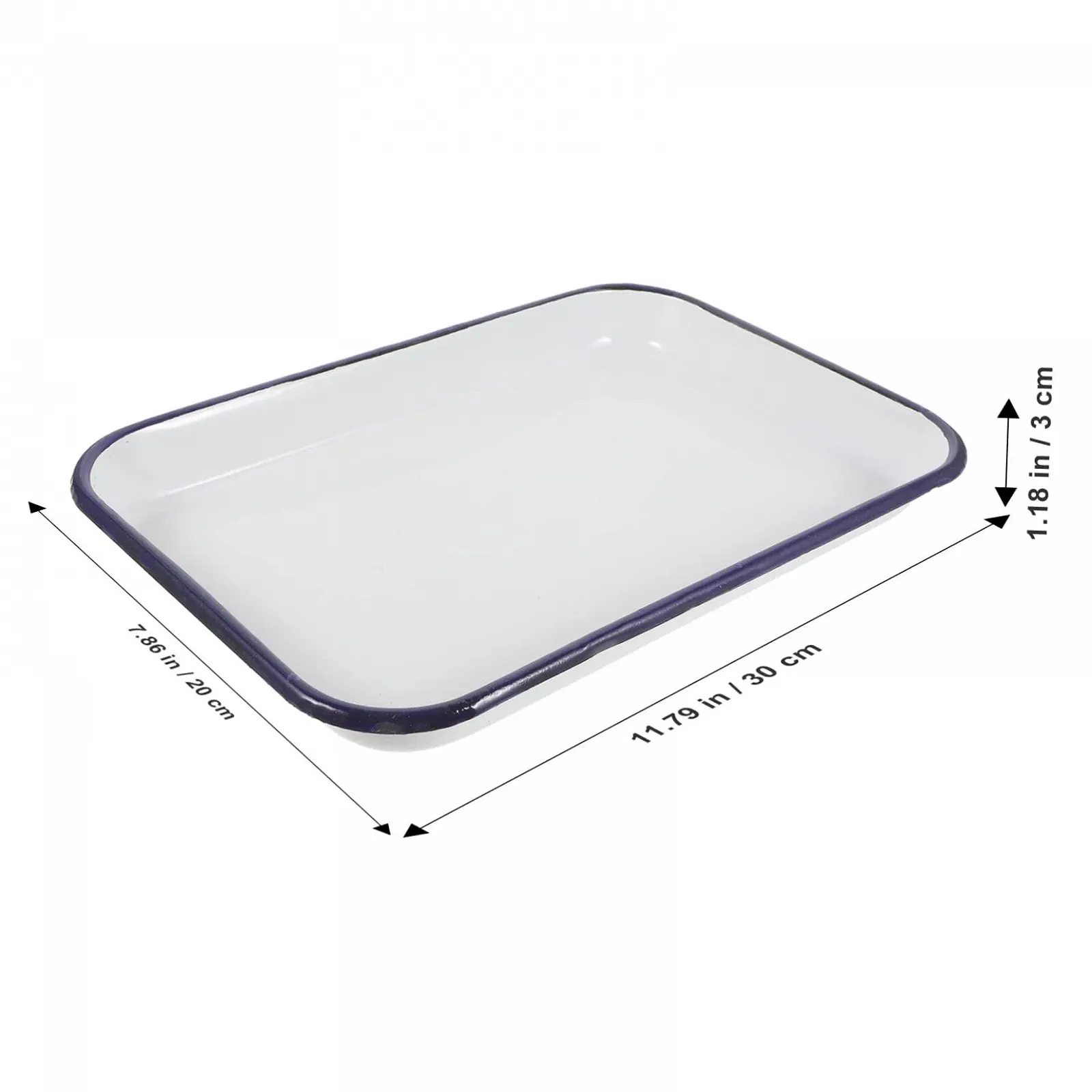 Противень для запекания прямоугольный эмалированный термостойкий, фото №5 Противень для запекания прямоугольный эмалированный термостойкий, фото №5