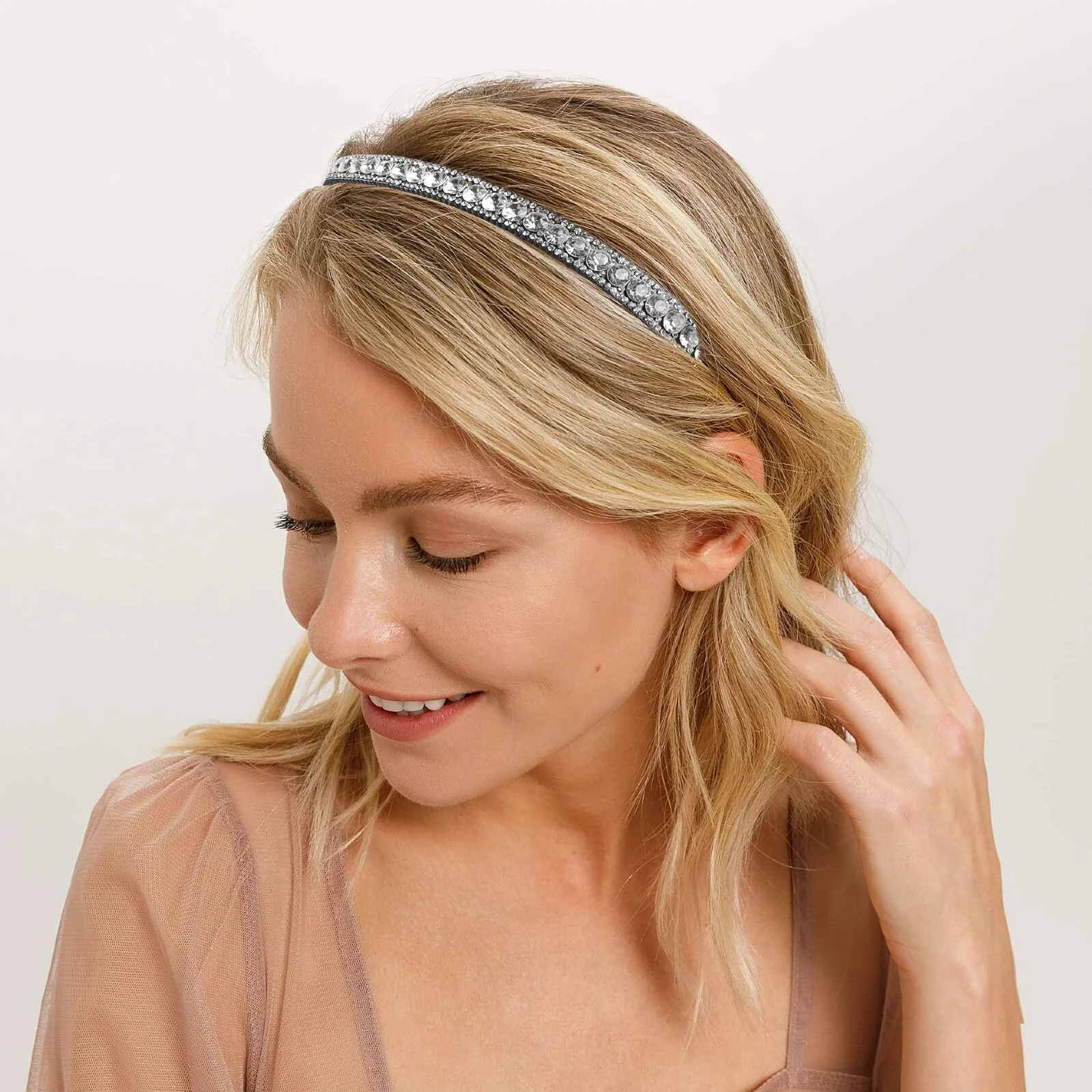 Набір з 2 обручів для волосся зі стразами, фото №3 Набір з 2 обручів для волосся зі стразами, фото №3