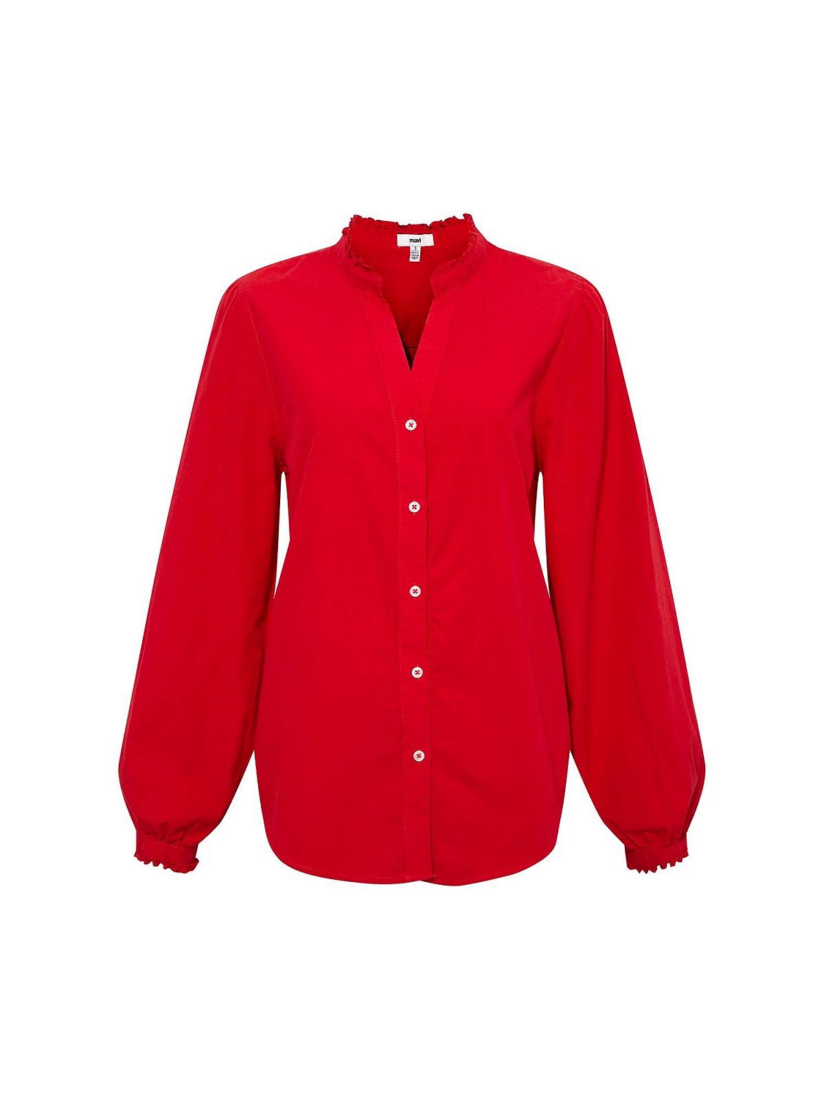 Жіноча блузка MAVI LONG SLEEVE BLOUSE Tango Red - S, фото №5