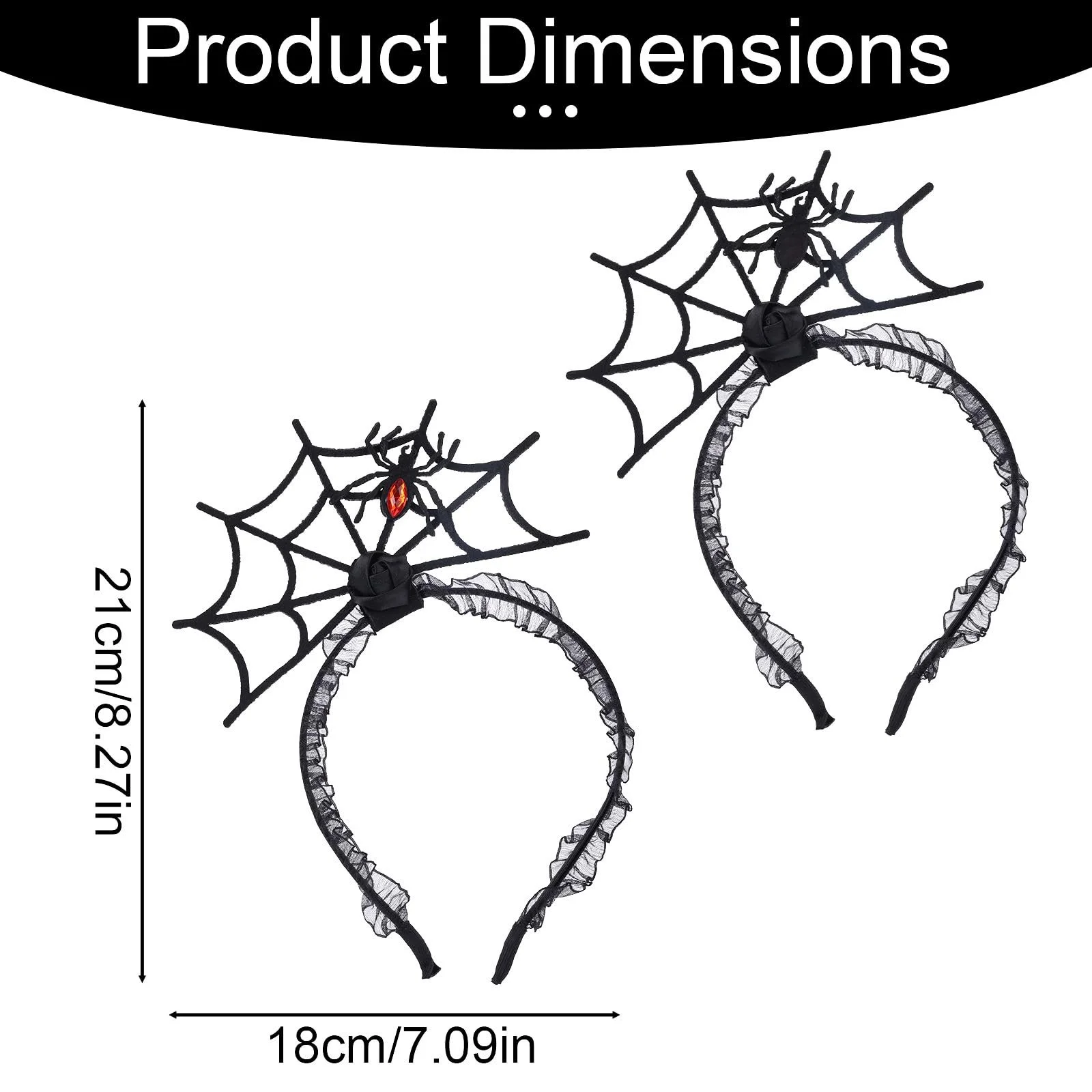 Обруч Паук на Хэллоуин 2шт, фото №2