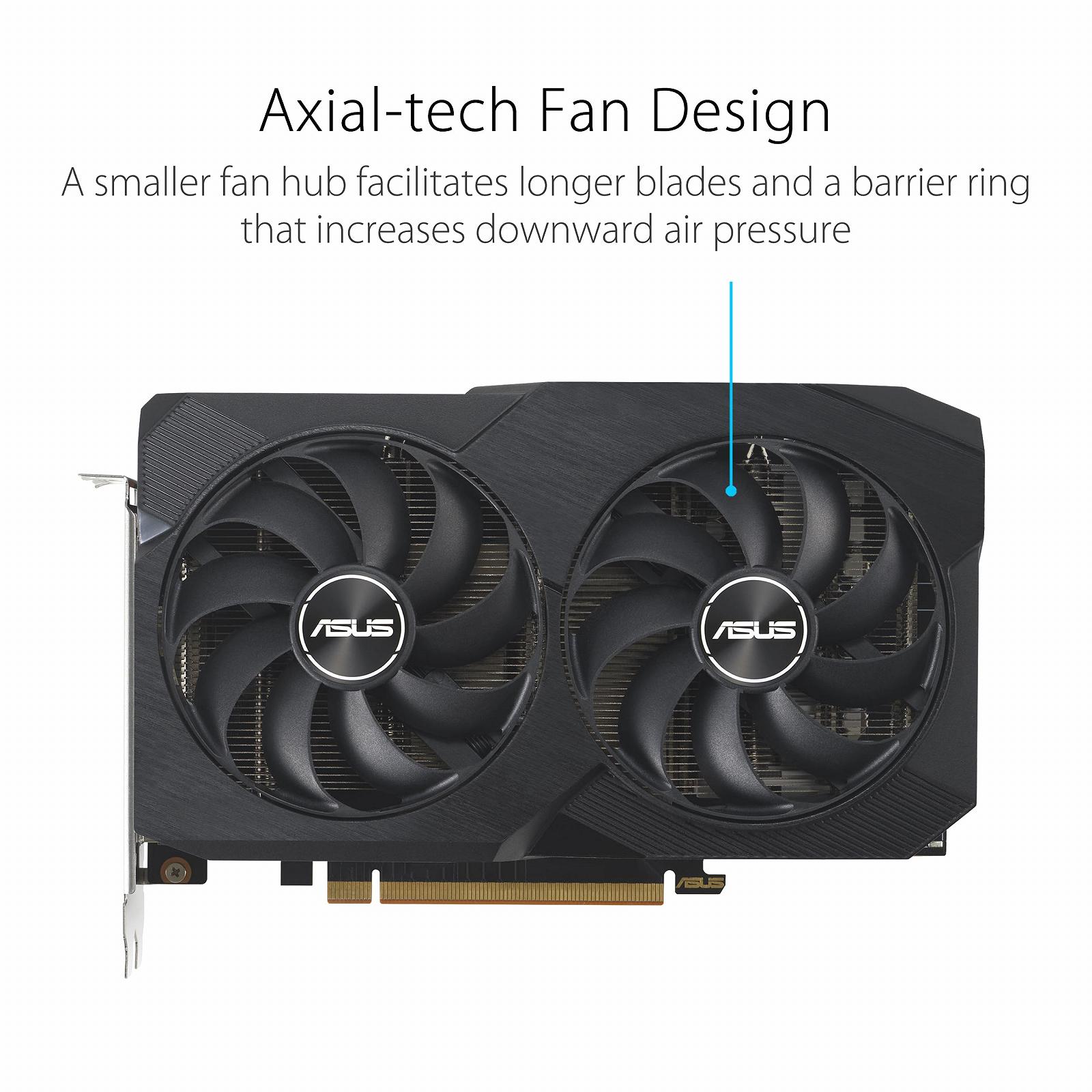 Видеокарта ASUS Dual Radeon RX 7600 V2 OC Edition 8GB GDDR6 Gaming, фото №2