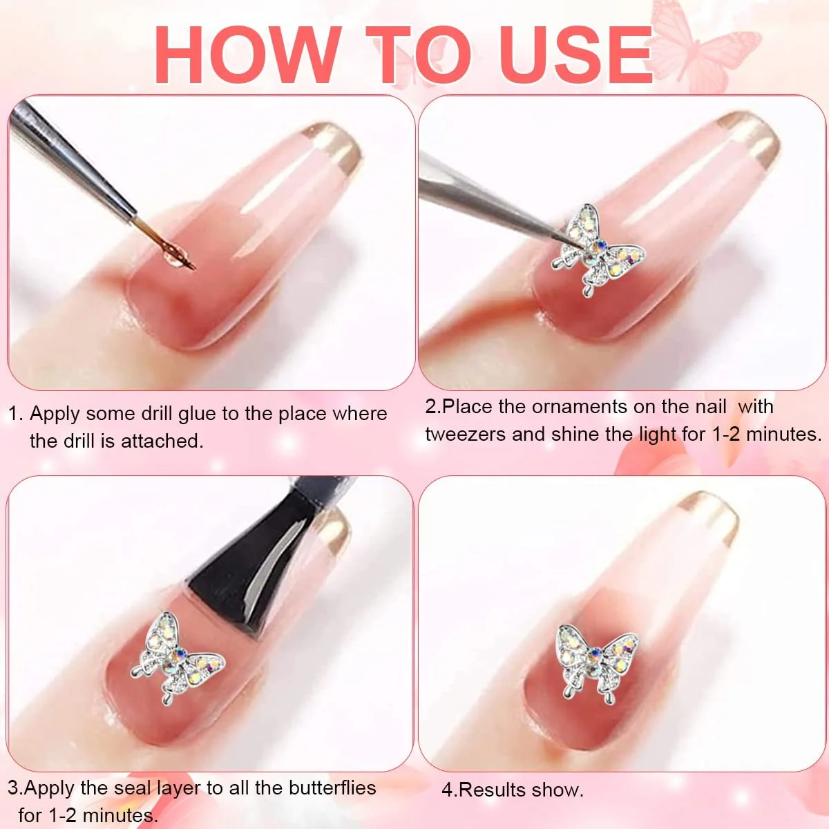 Ікра для нігтів, 2 коробки, мікс розмірів, міні-ікра, сталеві кульки, бісер для манікюру, аксесуари для DIY дизайну нігтів, золото, срібло, фото №6