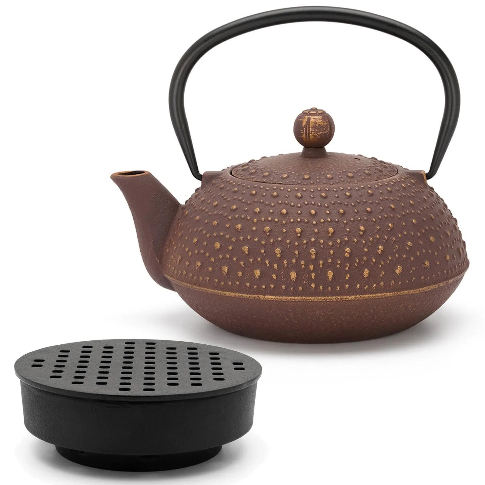 Чайник Induction 0.9 Літра Small Purple Asia Cast Pot з підставкою для підігріву з нержавіючим сталевим фільтром для чаю, фото №1 Чайник Induction 0.9 Літра Small Purple Asia Cast Pot з підставкою для підігріву з нержавіючим сталевим фільтром для чаю, фото №1