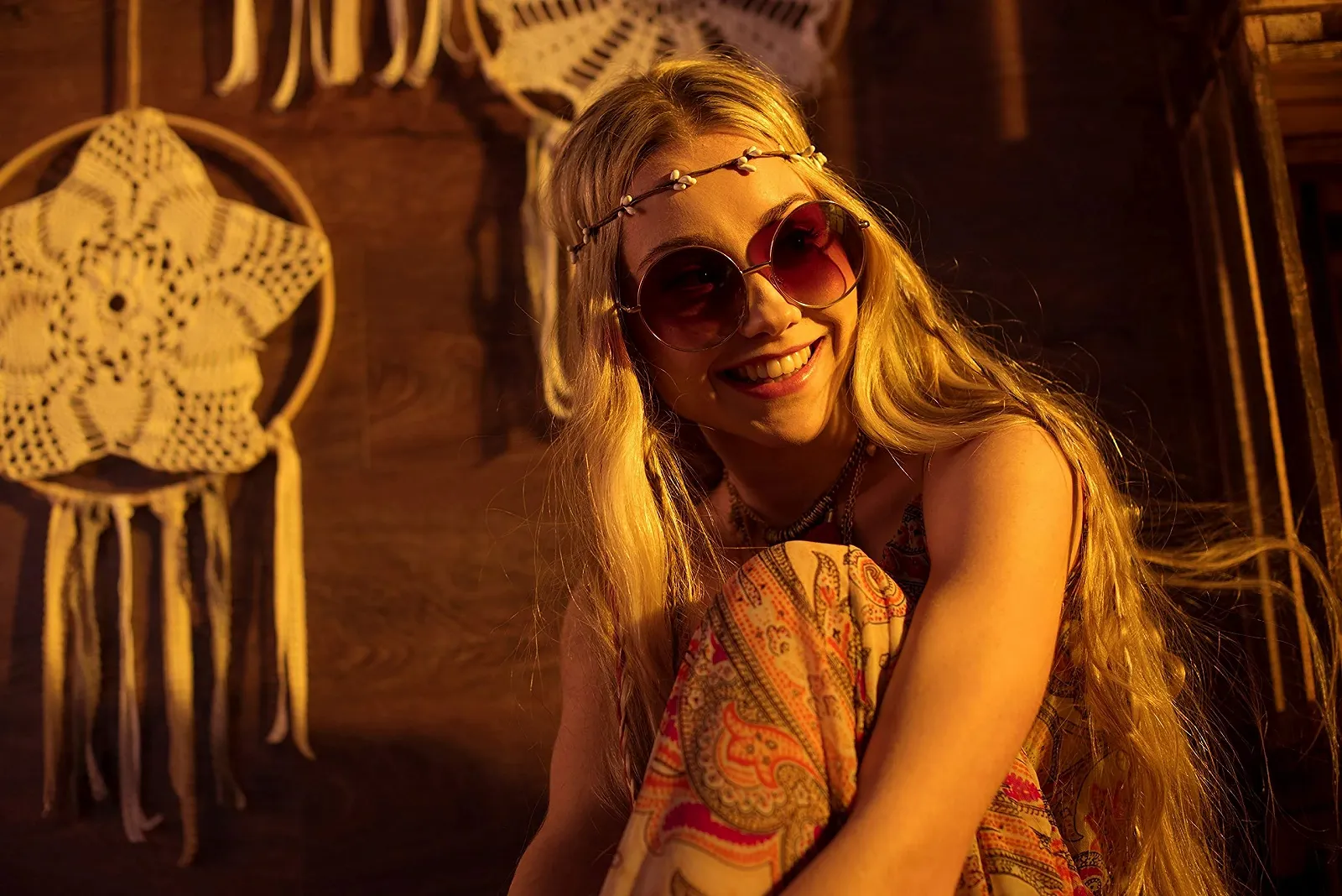 Комплект дитячої постільної білизни Familando Dream Catcher / Bohemian Girl 135 x 200 см + 80 x 80 см, 100% бавовна, рожевий, фото №5