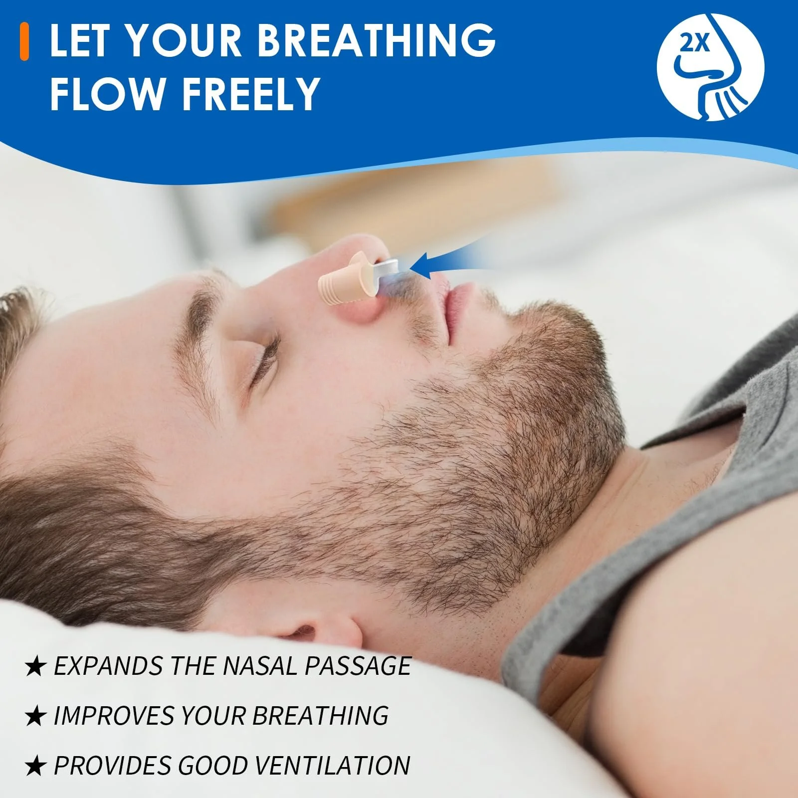 Розширювач для носа, пристрій проти хропіння, фото №3