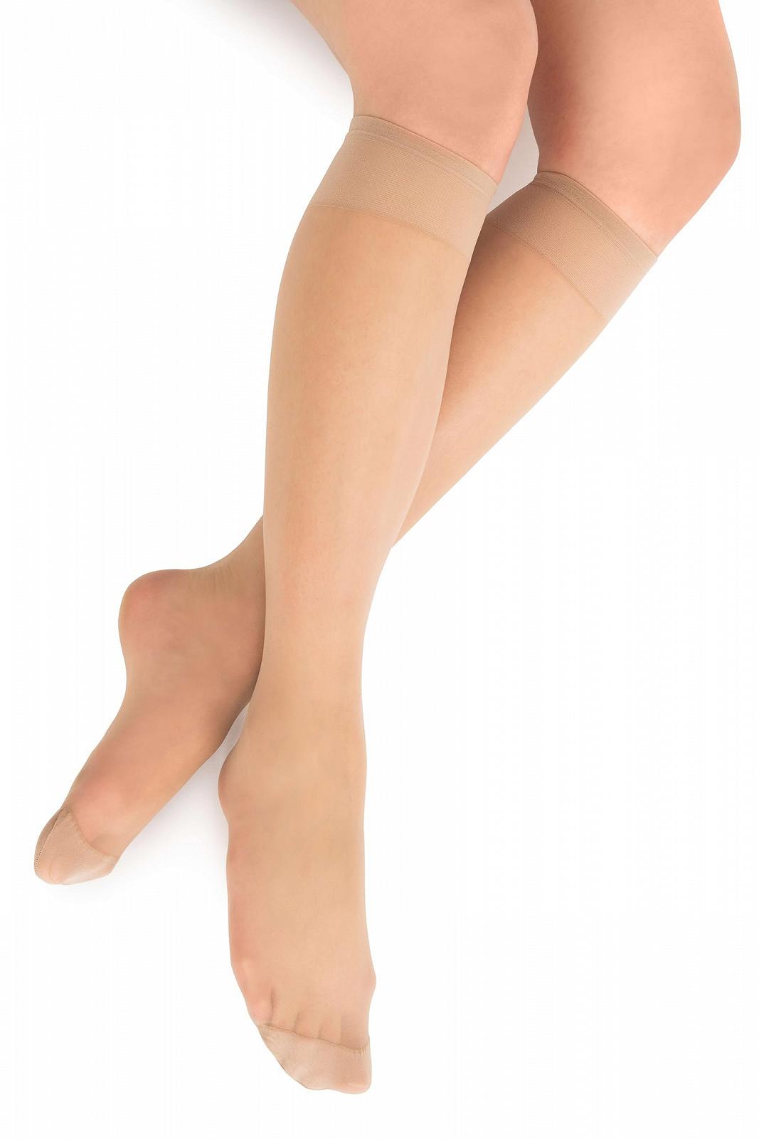 Носки NOQ Прозрачные матовые тонкие женские, носки до колена, элегантный стиль, удобные, толщина 15 Denier, BOX4, фото №4