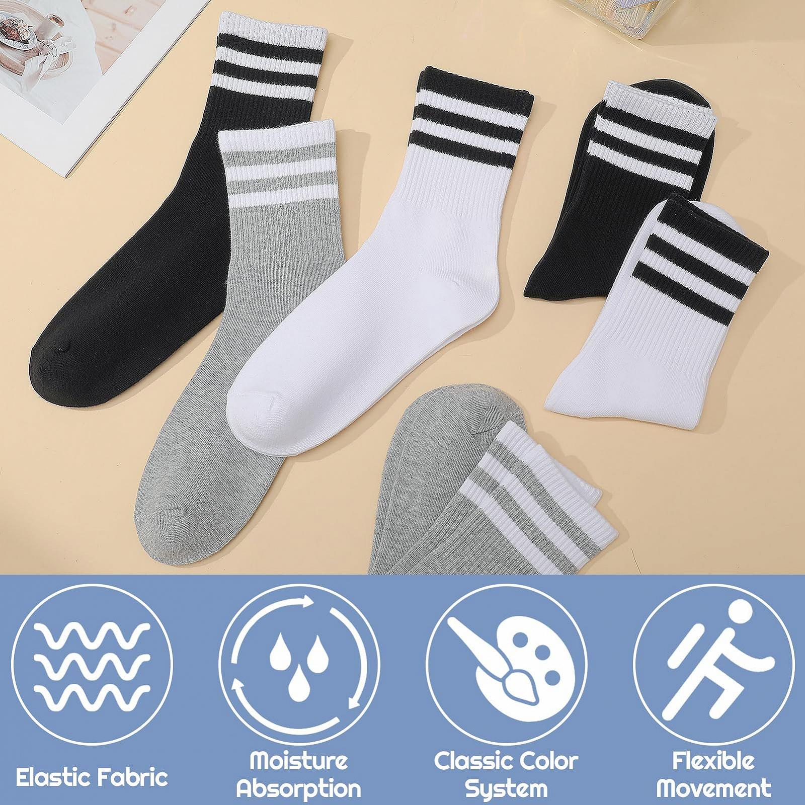 Носки Полосатые Спортивные Унисекс 6 пар, фото №4