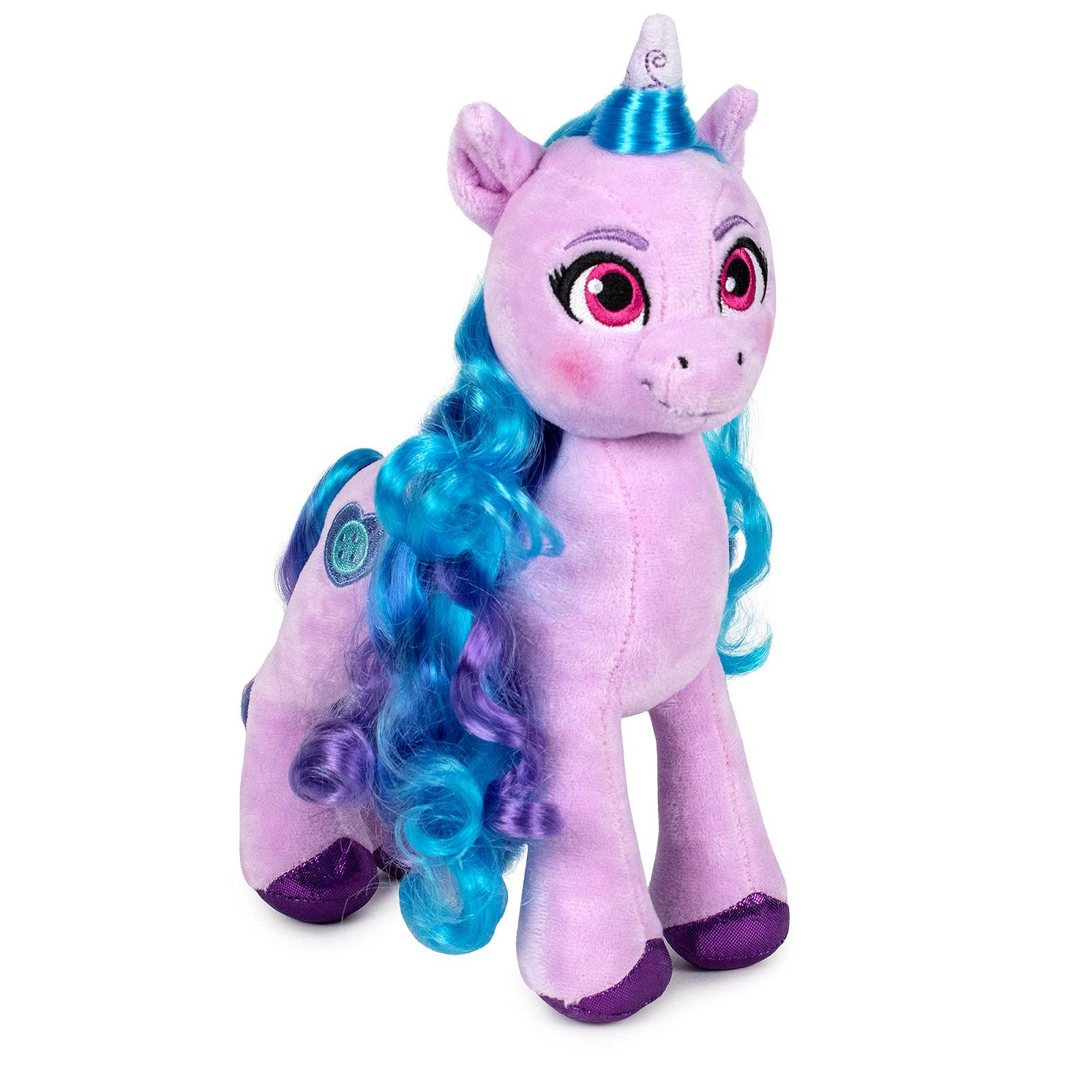 Іграшка Famosa Softies Izzy Moonbow Plush My Little Pony A Generation Рожева із блакитним волоссям та рожевими очима 25 см, фото №1