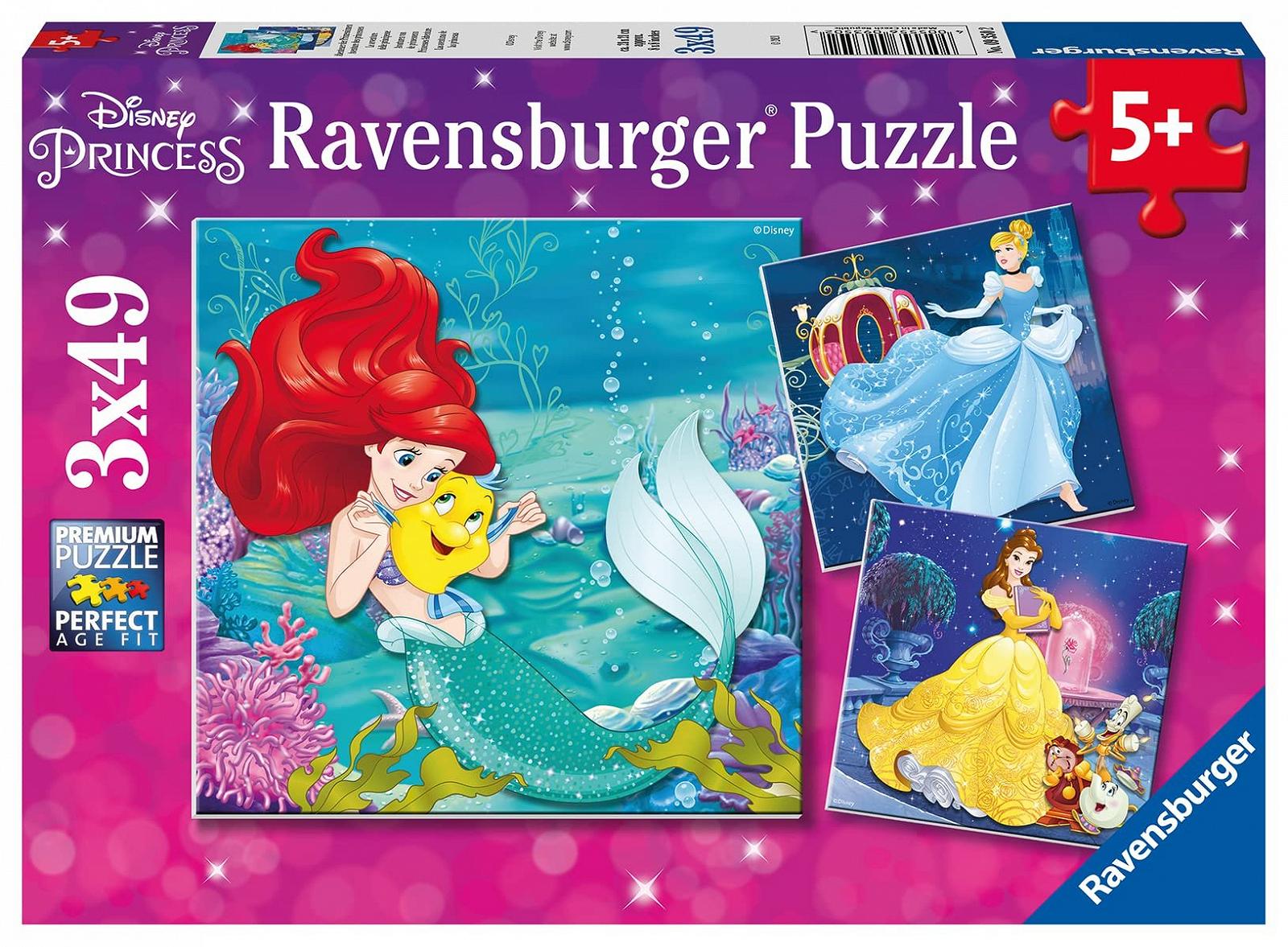 Пазл Ravensburger 09350 Adventure of the Princesses 3 x 49 элементов от 5 лет, фото №1