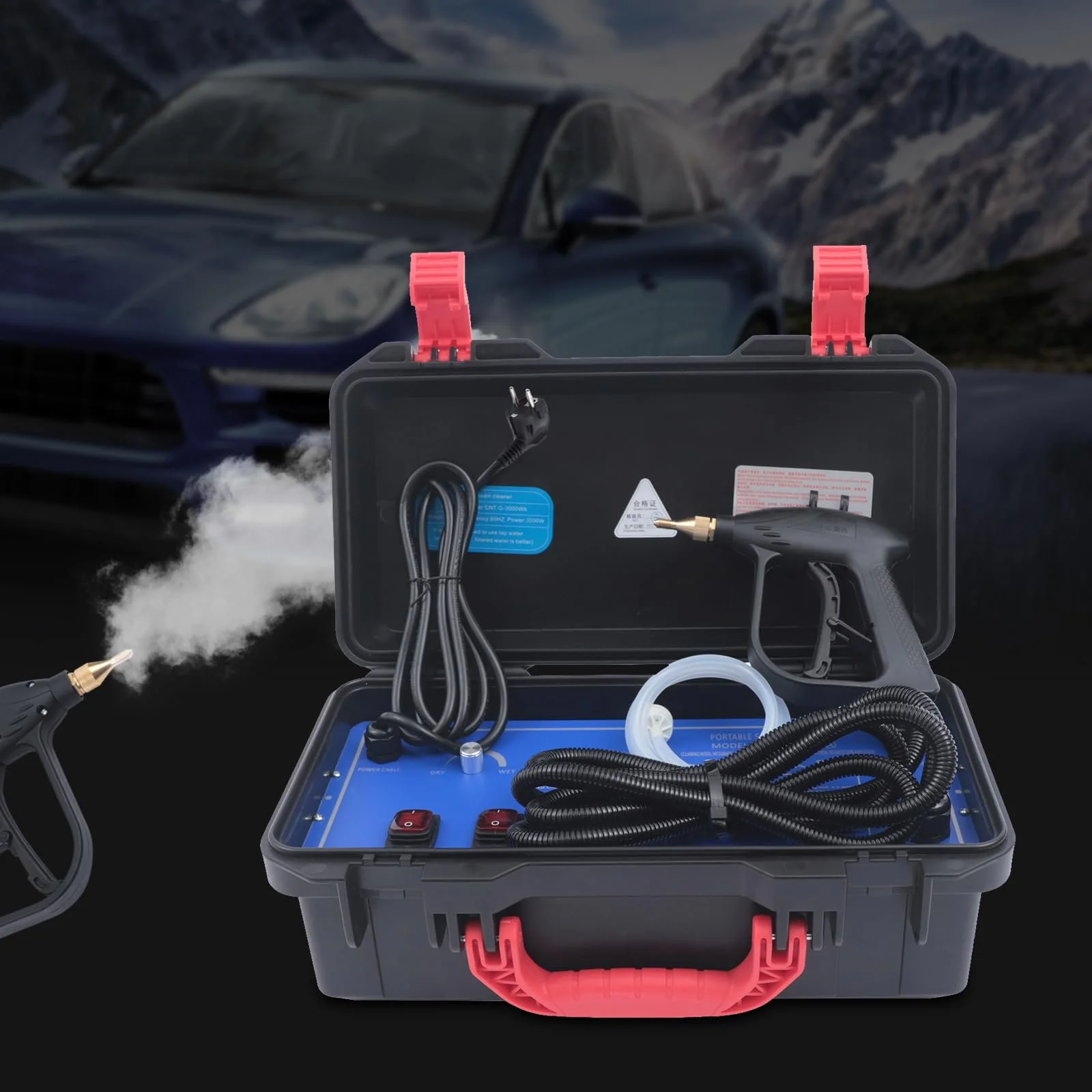 Ручний пароочисник 3000 Вт 2-3.5 бар режими сухої/вологої пари кабель 1.8 м, фото №5 Ручний пароочисник 3000 Вт 2-3.5 бар режими сухої/вологої пари кабель 1.8 м, фото №5