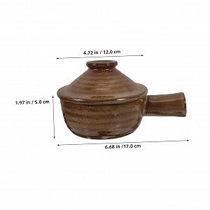 Горщик для тушкування SOIMISS Кераміка Набір 2 шт. З кришкою для мікрохвильової печі synthetic.ua - Фото 1