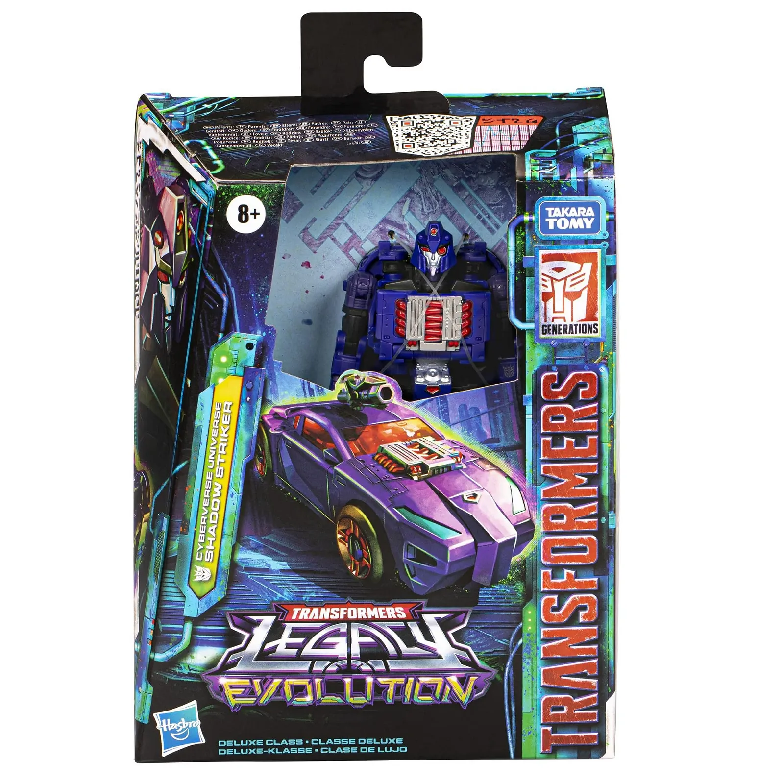 Фигурка Transformers Legacy Evolution Deluxe Class Cyberverse Universe Shadow Striker 14 см, фото №2