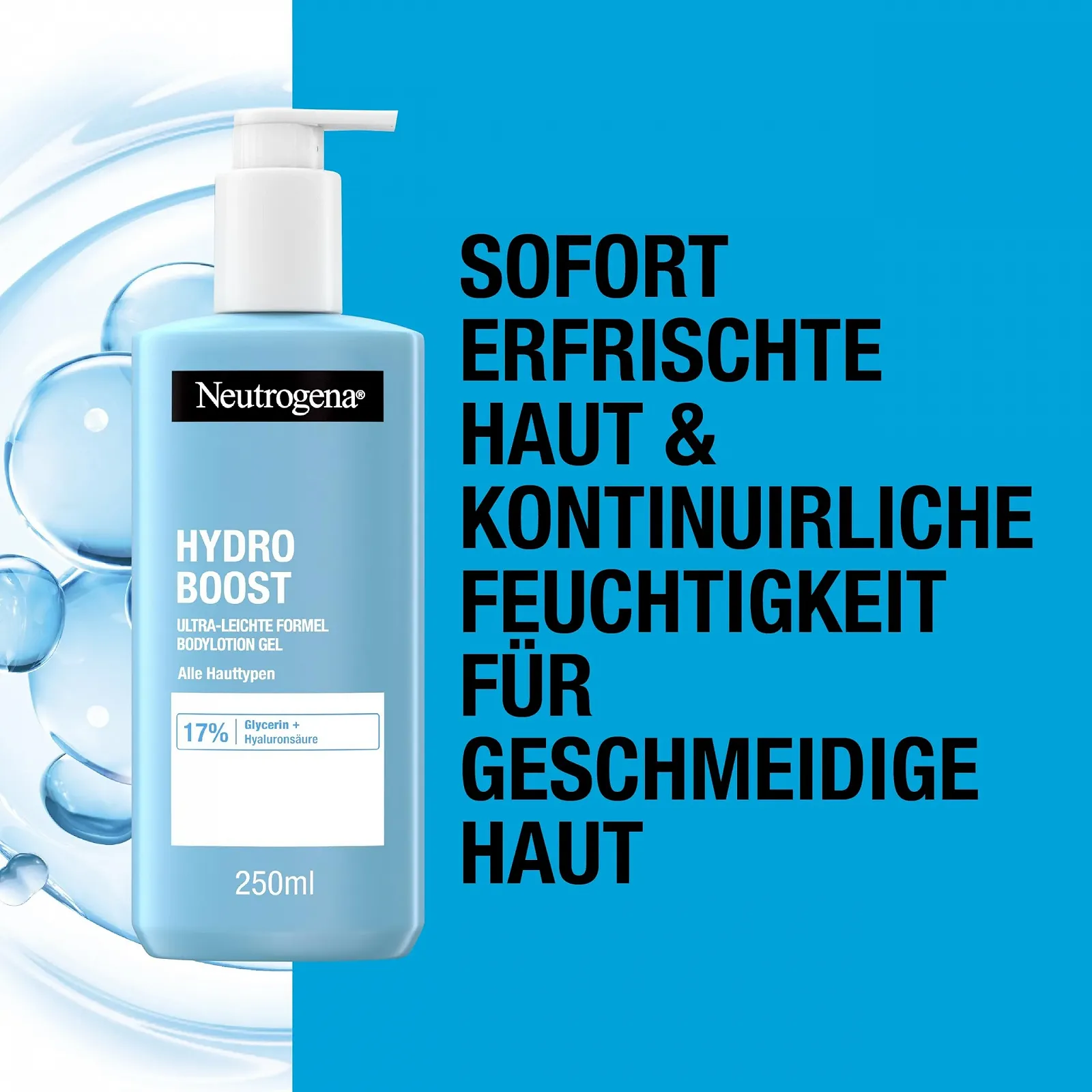 Лосьйон для тіла Neutrogena Hydro Boost Gel, ультралегка формула, 250 мл, фото №2