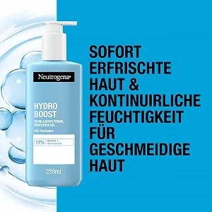 Лосьон для тела Neutrogena Hydro Boost Gel, ультралегкая формула для гладкой кожи, увлажняющий лосьон для тела с 17% глицерином + гиалуроновой кислотой, крем-гель для тела для всех типов кожи, 250 мл synthetic.ua - Фото 1