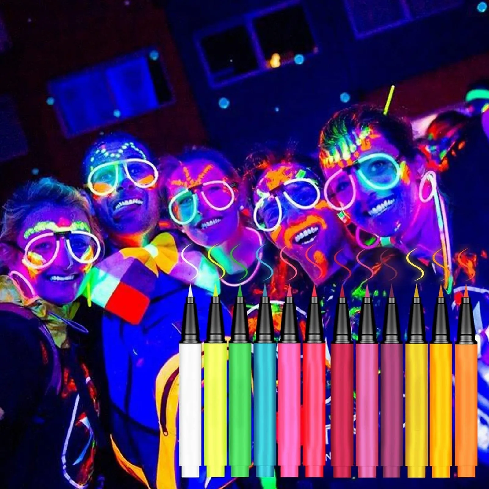 Рідка Підводка Neon Rainbow Glow Неоновий Макіяж, фото №3 Рідка Підводка Neon Rainbow Glow Неоновий Макіяж, фото №3