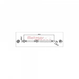 Гальмівний шланг METZGER GREENPARTS 4111949 для NISSAN, передній лівий - Фото 1