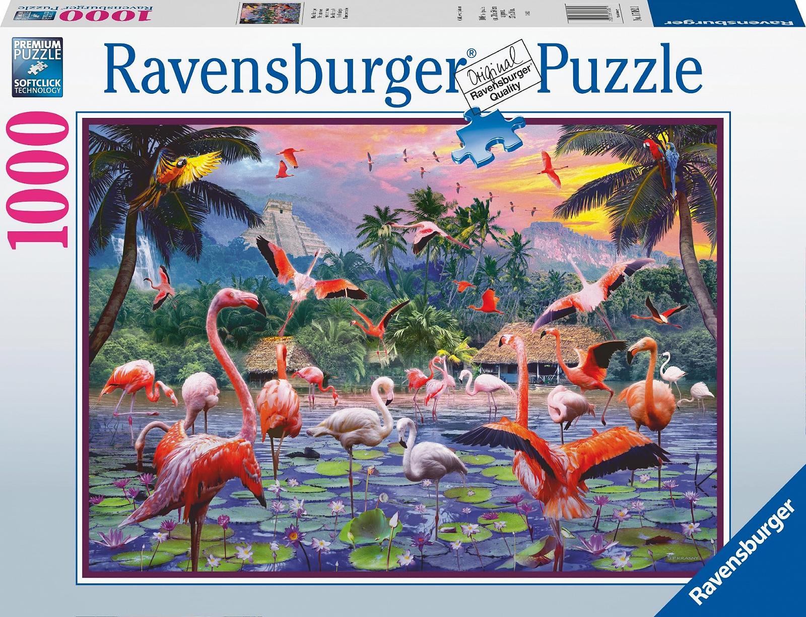 Пазл Ravensburger Pink Flamingos 1000 элементов от 12 лет, фото №2