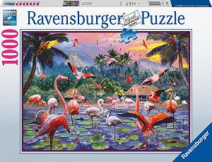 Пазл Ravensburger Pink Flamingos 1000 элементов от 12 лет synthetic.ua - Фото 1
