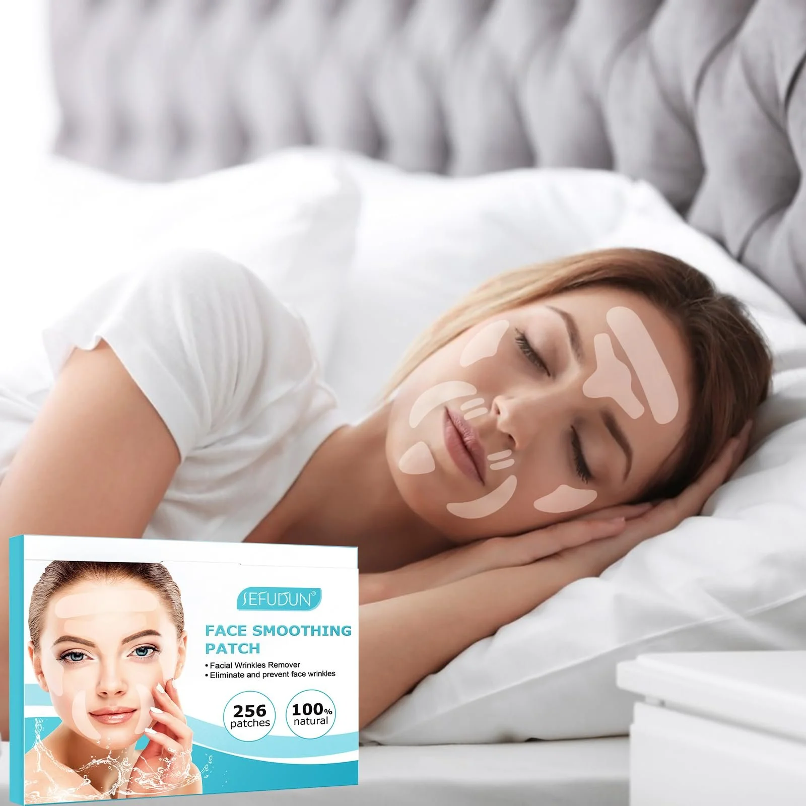 Патчі проти зморшок 256 шт Багаторазові смужки для видалення зморшок, фото №6