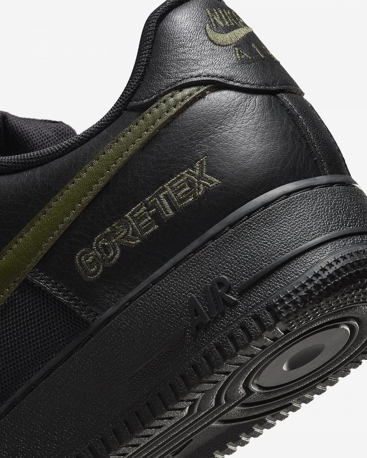Кросівки Nike Air Force 1 Low GORE-TEX "Black/Cargo Khaki" 42.5, фото №6