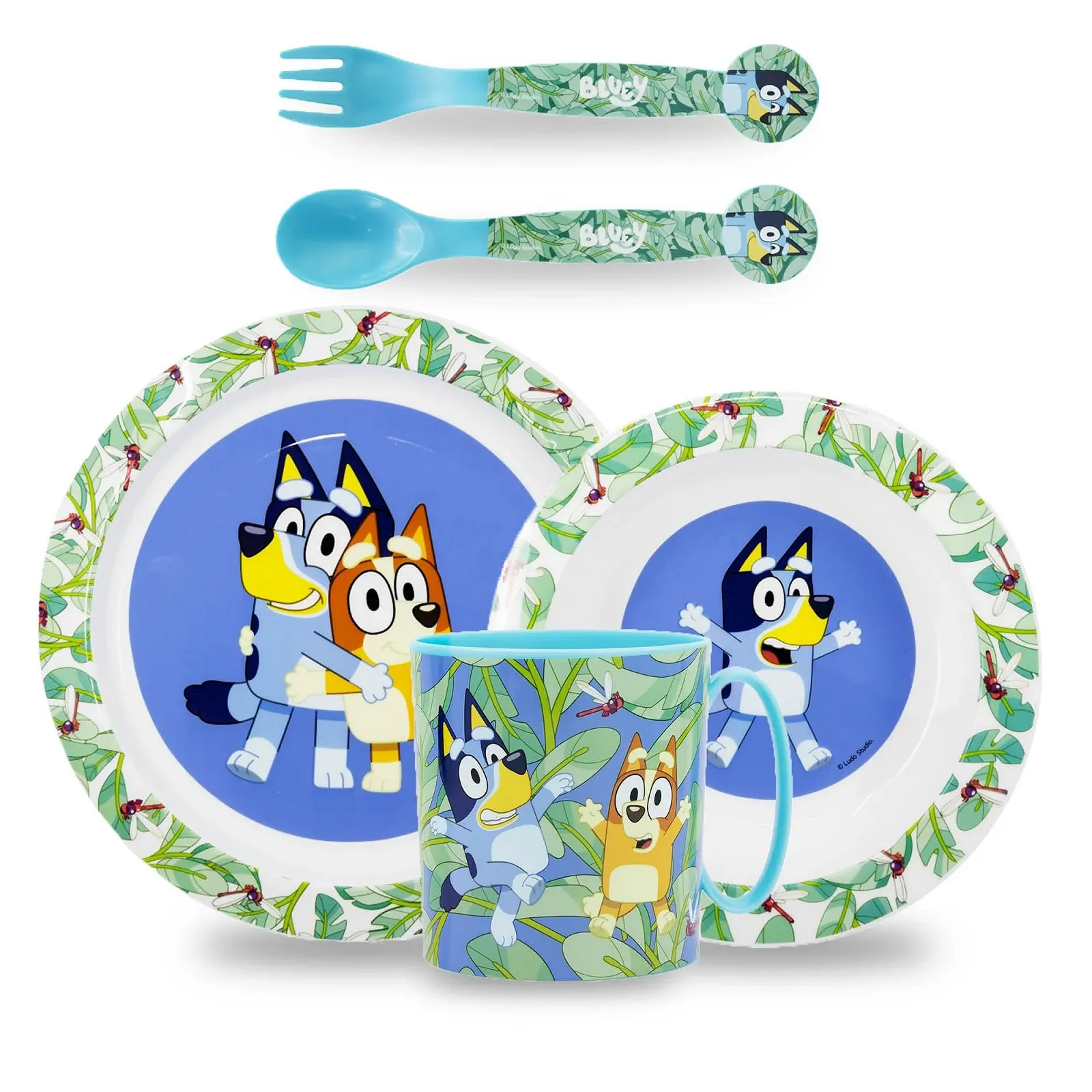 Набор детской посуды Sorrisini Bluey, многоразовый, фото №1 Набор детской посуды Sorrisini Bluey, многоразовый, фото №1