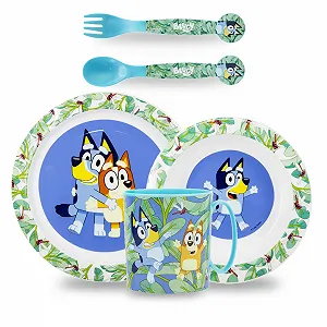 Набор детской посуды Sorrisini Bluey, многоразовый - Фото 1