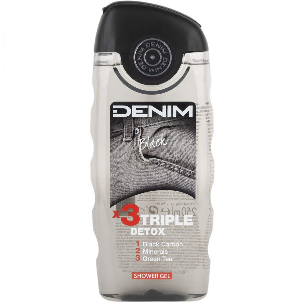 Гель для душу Denim Black 250 мл упаковка з 3 шт., фото №1