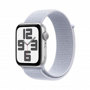 Смарт-годинник Apple Watch SE (2nd Generation) GPS 44мм Алюмінієвий корпус сріблястий та Sport Loop синя хмара (One Size) - Фото 1