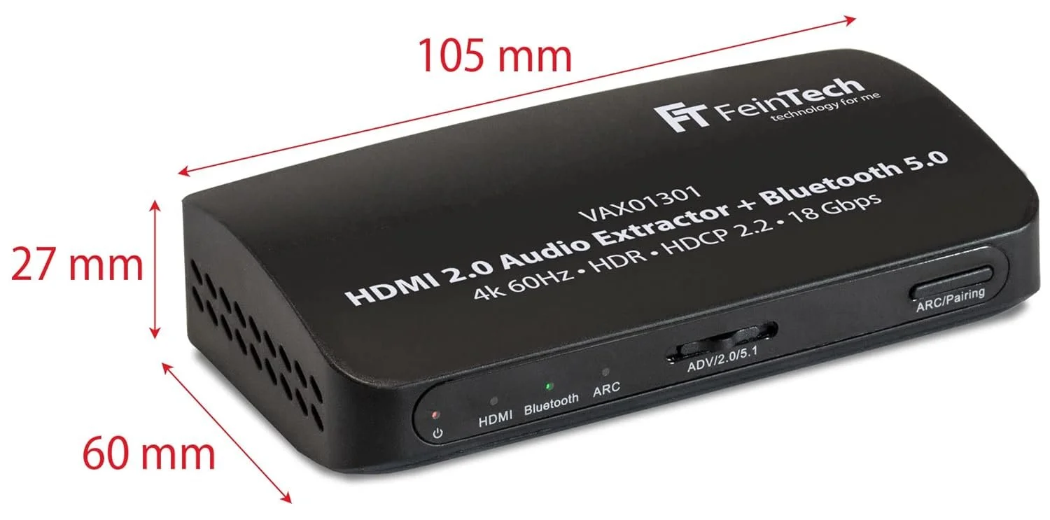 Экстрактор аудио FeinTech VAX01301 HDMI Черный, фото №3 Экстрактор аудио FeinTech VAX01301 HDMI Черный, фото №3