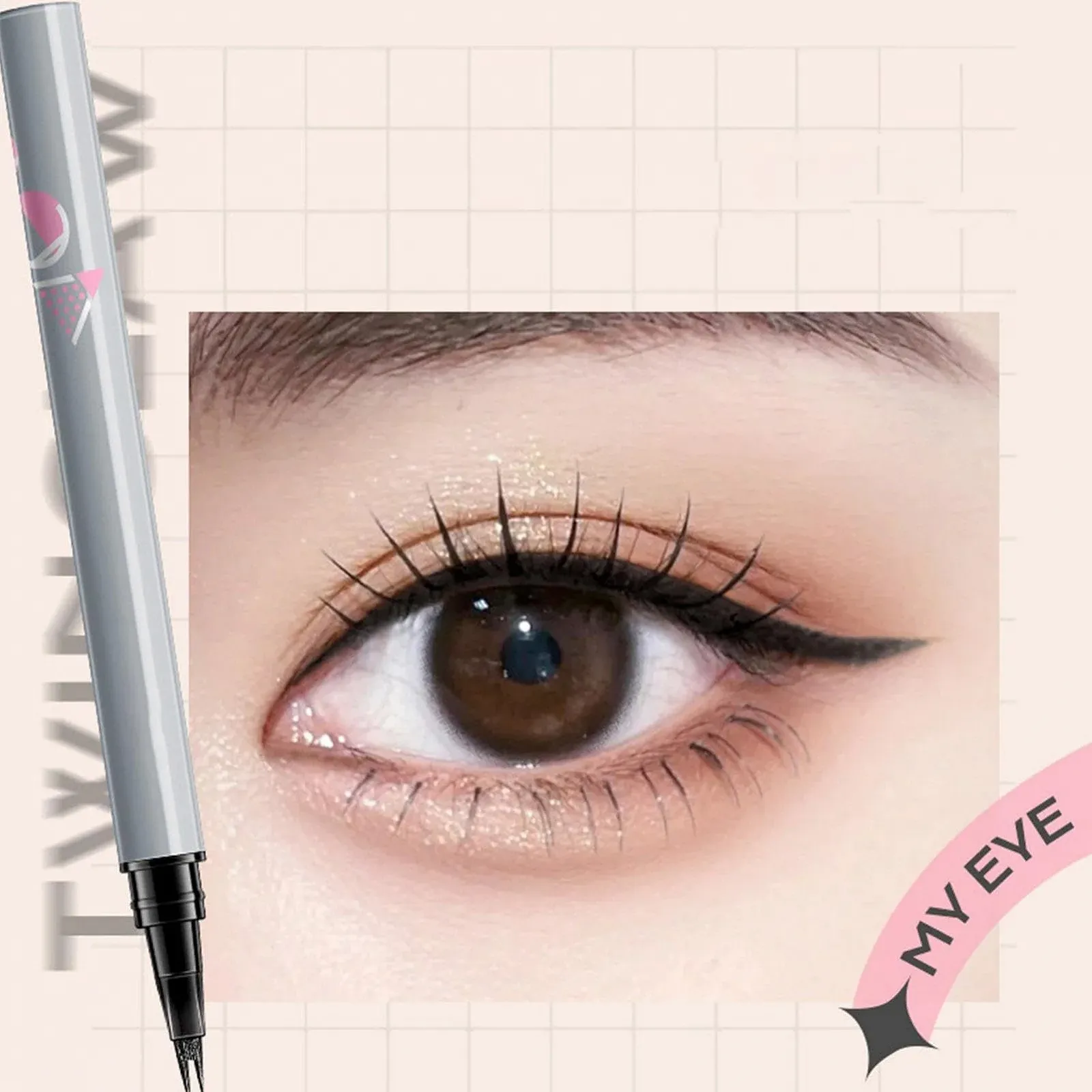 Підводка для нижніх вій Рідка для очей водостійка та Стійкий, фото №4 Підводка для нижніх вій Рідка для очей водостійка та Стійкий, фото №4