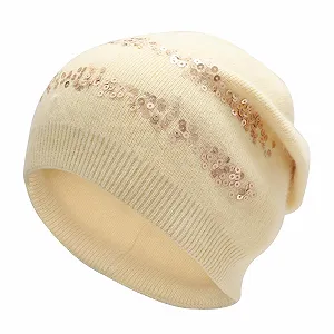 Вязаная шапка-бини ZLYC, мягкая зимняя эластичная - Фото 1
