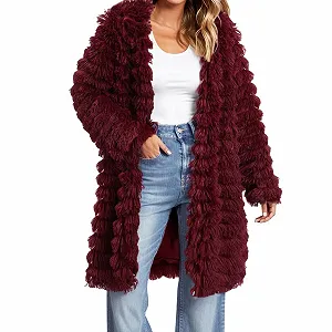 Жіноча зимова куртка з штучної шкіри - Фото 1