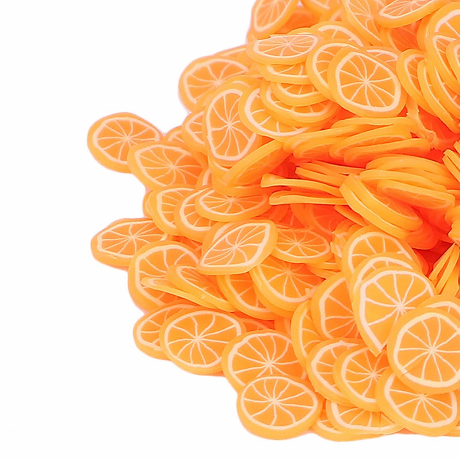 Слайсы для дизайна ногтей Фрукты Форма Фруктов Аксессуары для украшения мобильных телефонов/очков 10 г/Пачка Оранжевый, фото №9