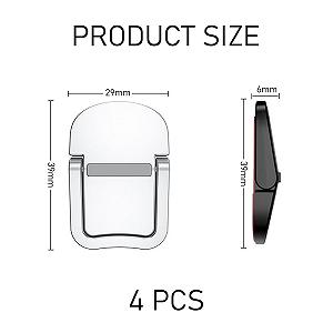 Підставка для клавіатури 2 пари, для ноутбука, портативна (Чорний, Сріблястий) synthetic.ua - Фото 1