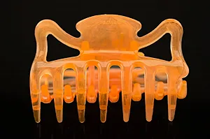 Купити Заколка для волосся WeLoveBeads 6 см, неоновий лосось - Фото 1 Заколка для волосся WeLoveBeads 6 см, неоновий лосось - Фото 1