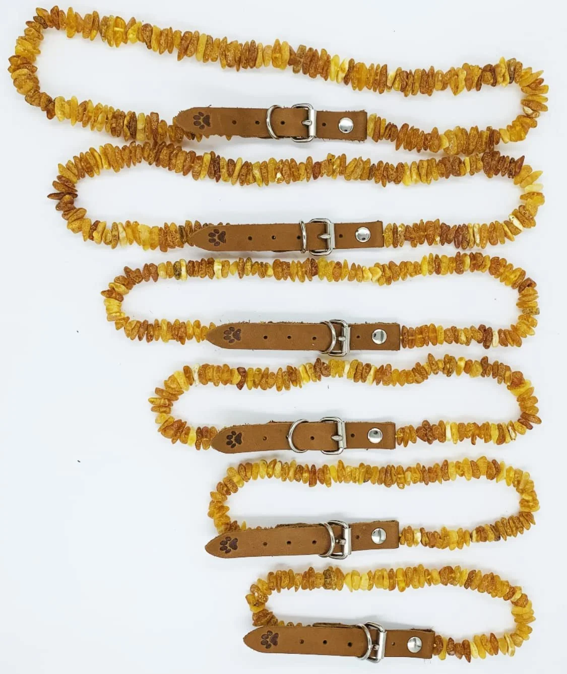 Нашийник Amber Natural Baltic Amber Raw Beads 55-60 см, фото №6