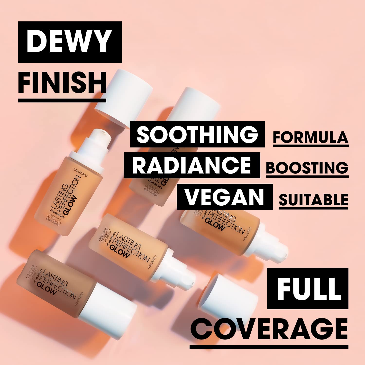 Тональний крем Collection Cosmetics Lasting Perfection Medium to Full Coverage 27 мл Extra Fair, фото №5