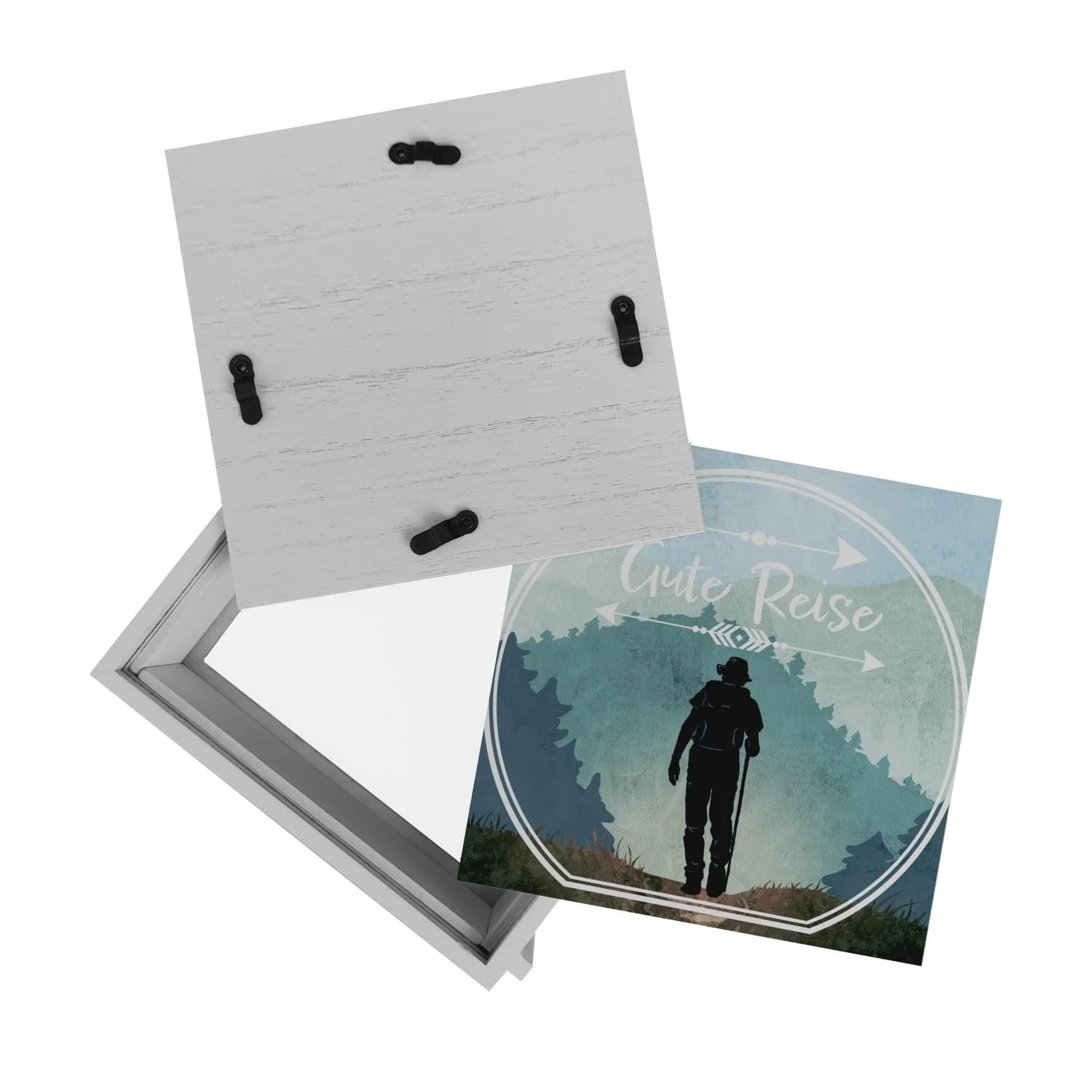 Скарбничка-рамка Good Travel Frame Hiking Motif Wooden White, фото №8