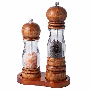 Млин для спецій регульованого помелу Дерев'яний для перцю synthetic.ua - Фото 1