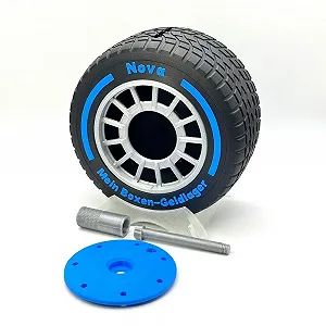 Копилка Formula 1 Wet Tyre в форме шины персонализированная synthetic.ua - Фото 1