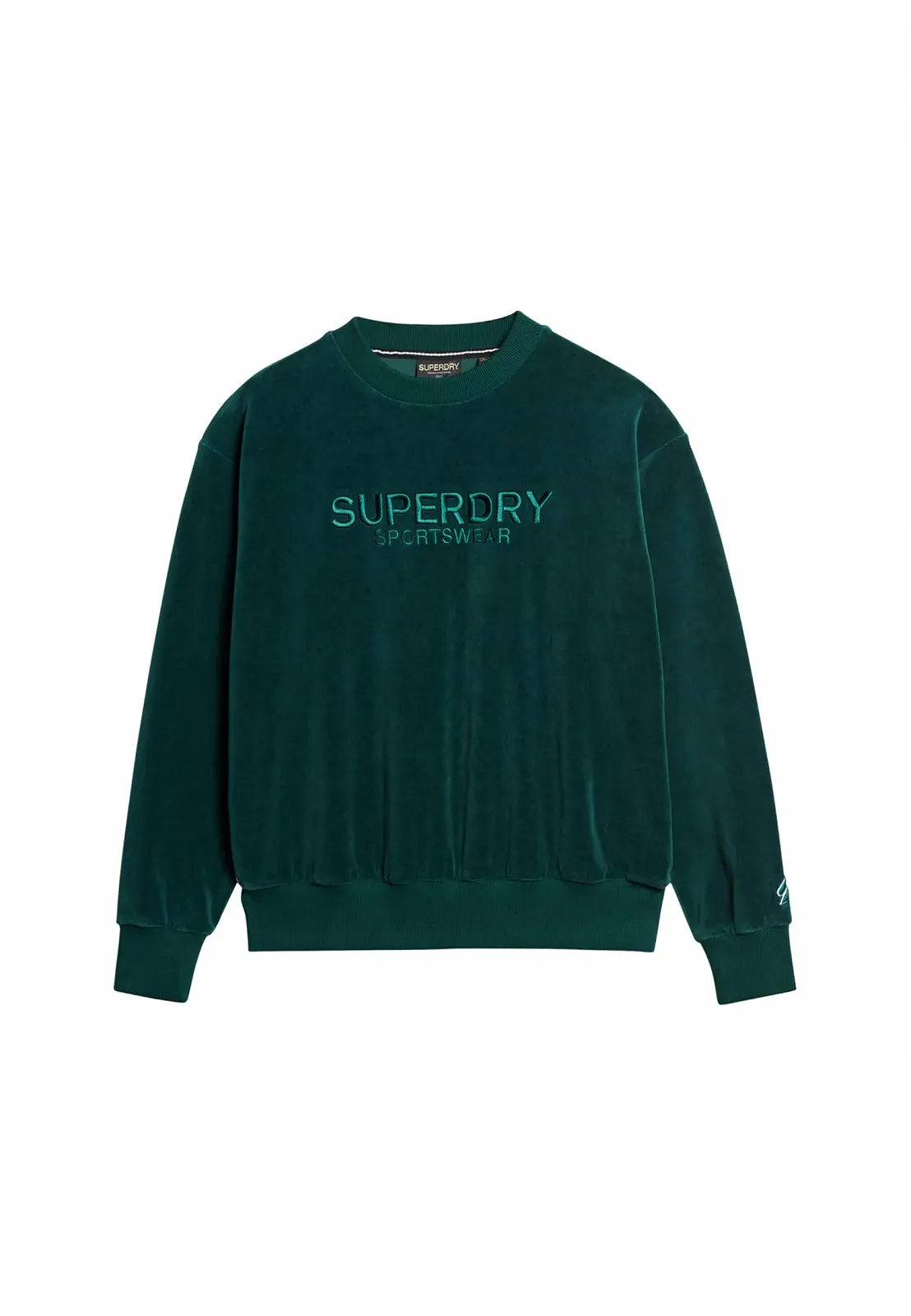 Женский Свитшот Superdry Boxy Velour Crewneck с Графическим Принтом, фото №1