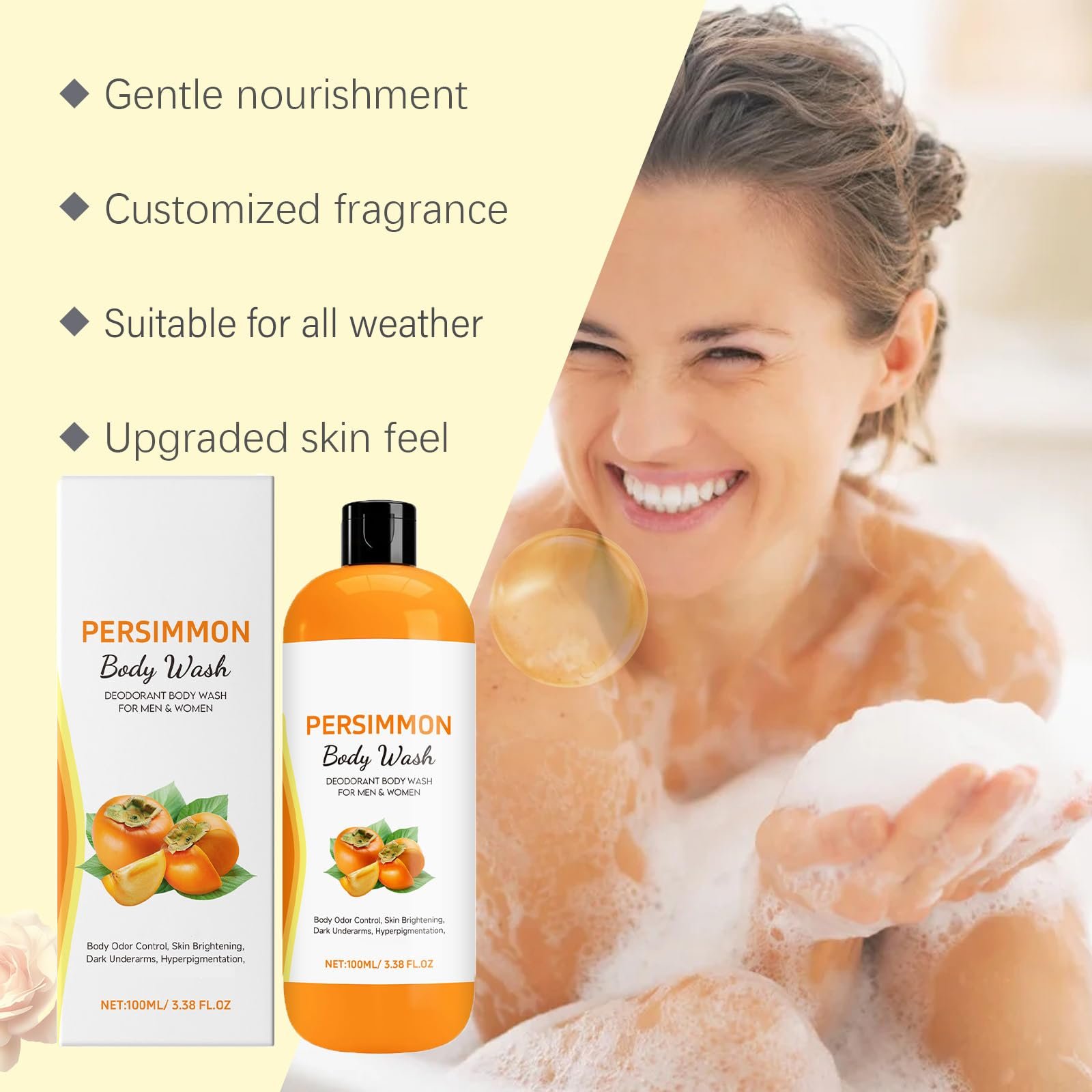 Гель для душу Persimmon Проти запаху тіла з екстрактом хурми 2 шт., фото №5 Гель для душу Persimmon Проти запаху тіла з екстрактом хурми 2 шт., фото №5