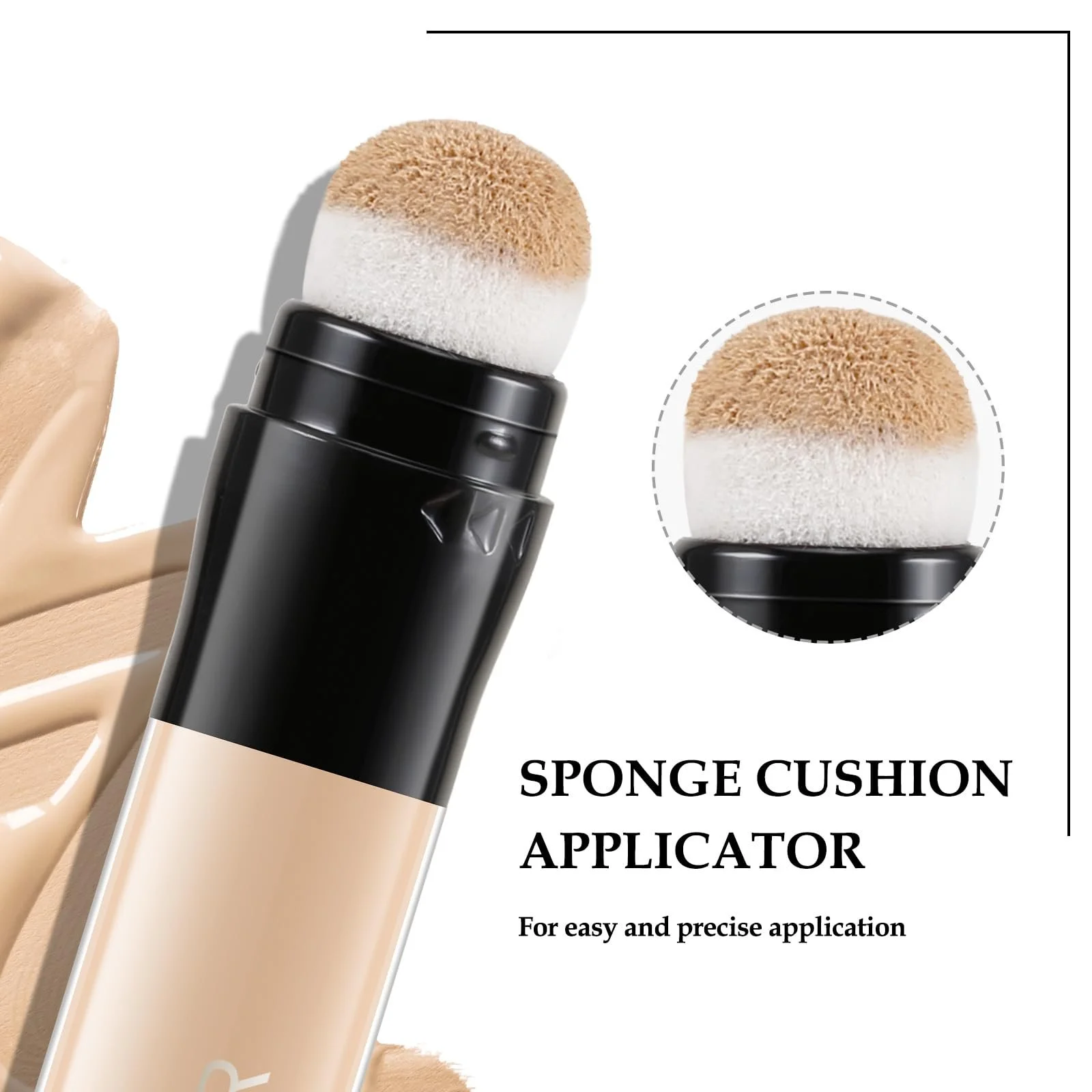 Консилер Boobeen Стик, жидкий контурный макияж, матирующая контурирующая основа с аппликатором-подушечкой, кремовый бронзер для лица, от среднего до полного покрытия, натуральный, долговременный, фото №2