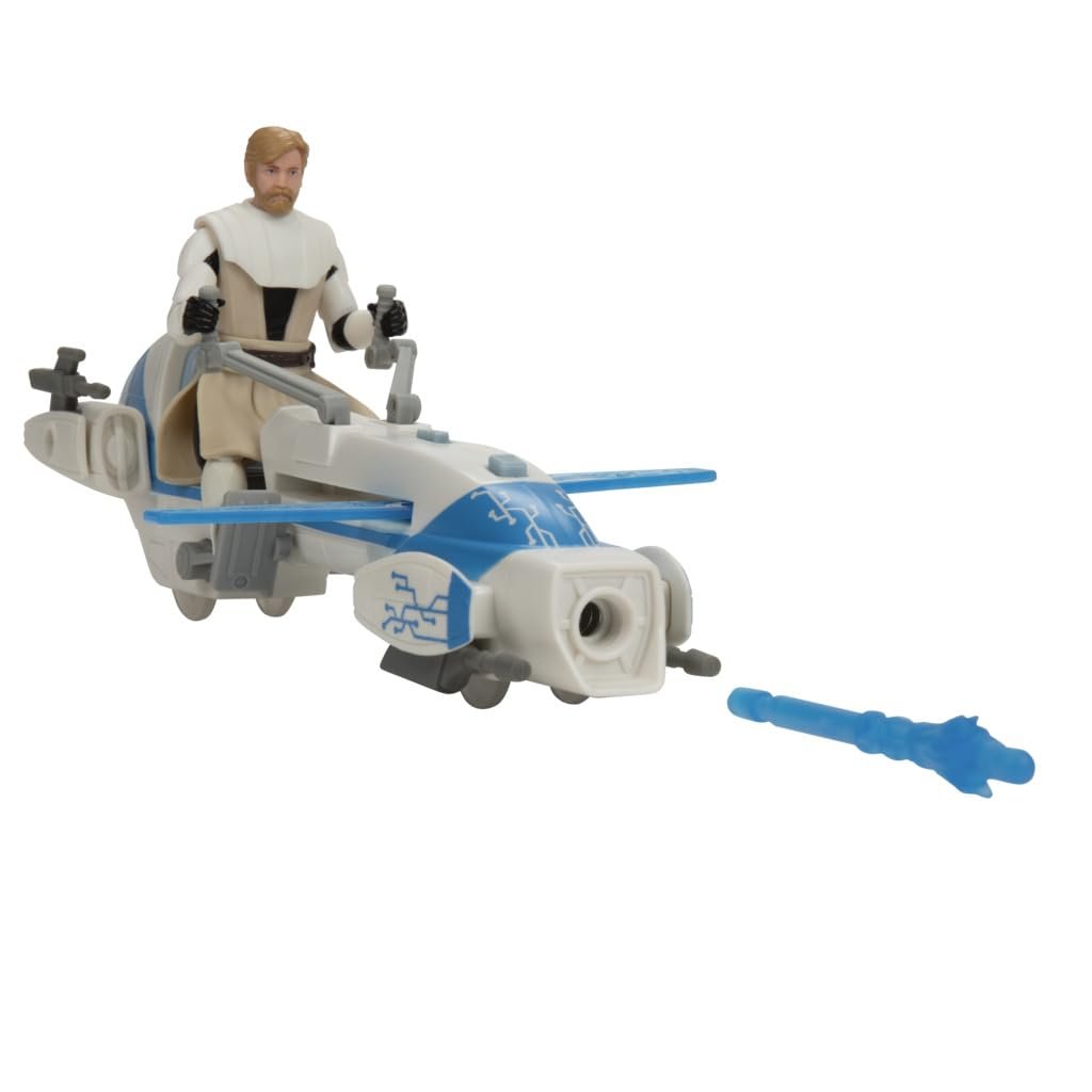 Фигурка Оби-Ван Кеноби с мотоциклом BARC Speeder Bike Star Wars Epic World of Action 10 см, фото №3