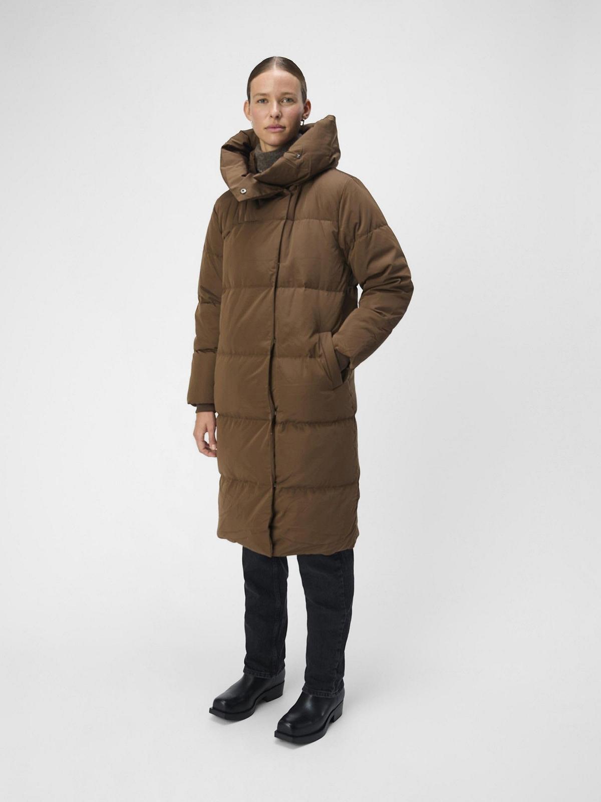 Куртка Object Damen Objlouise Long Down Jacket Noos, фото №3